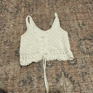 White Hollister tank top